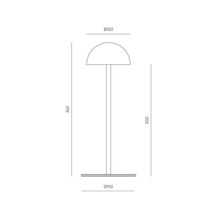 Dussa, Table Lamp, Black Matt-Travertino