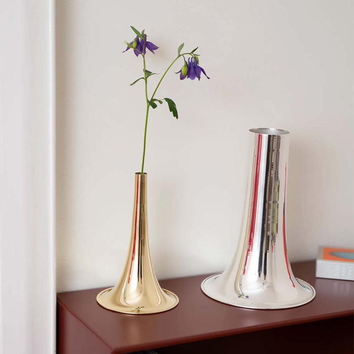 Trumpet, Vase, Brass, Narrow