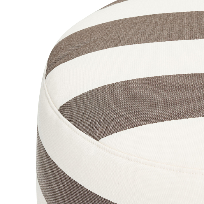 Point, Large Outdoor Pouf, Stripe Cacao
