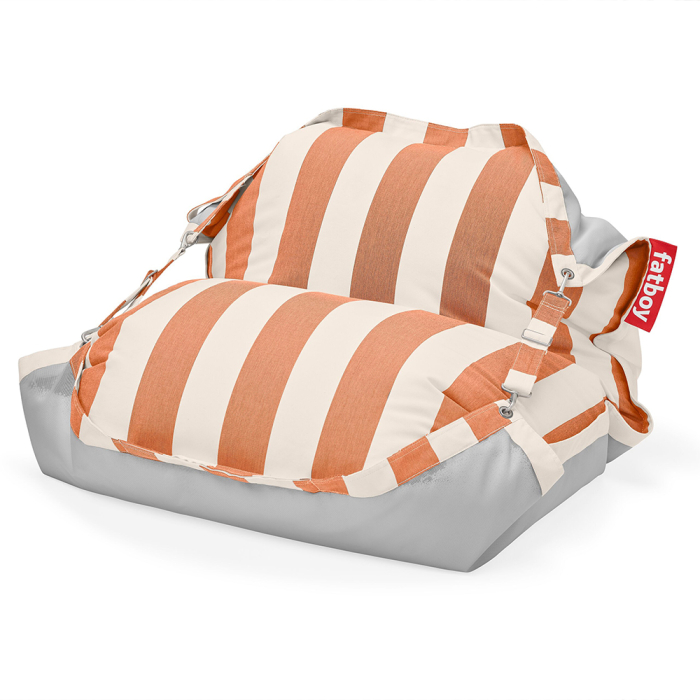 Original Floatzac, Floating Beanbag, Stripe Orange Creme