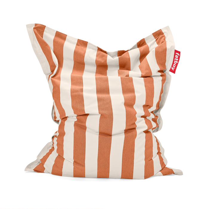 Original, Outdoor Beanbag, Stripe Orange Creme