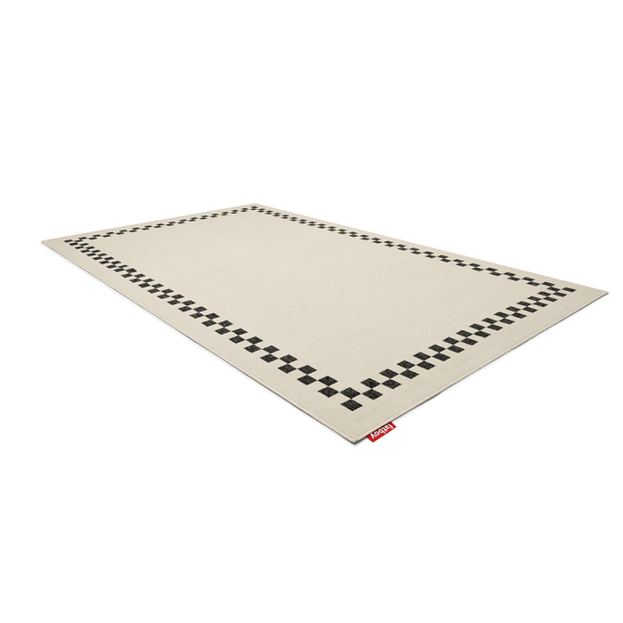 Carpretty Grand, Outdoor/Indoor Rug, Check Border, Anthracite-Creme