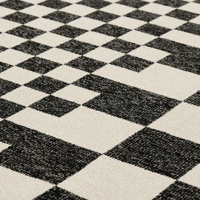 Carpretty Grand, Outdoor/Indoor Rug, Square Affair, Anthracite-Creme