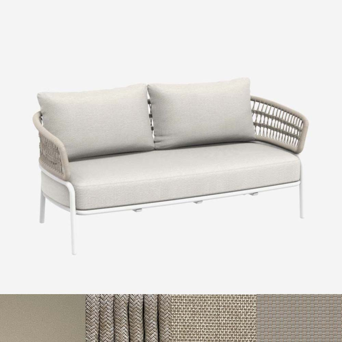 Ibiza, 2-Seater Outdoor Sofa, Sand-Beige