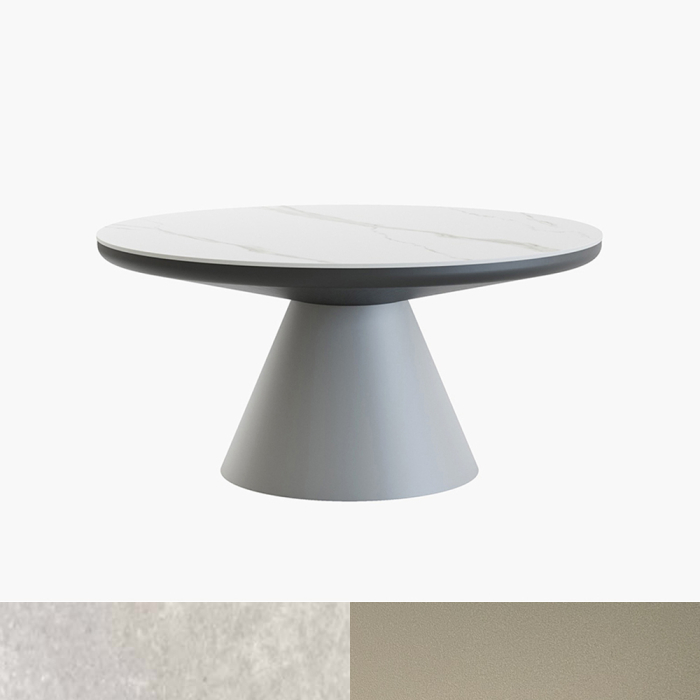 Marrakech, Outdoor Coffee Table, Sand-White Travertino Romano