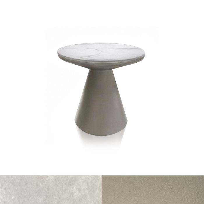 Marrakech, Outdoor Side Table, Sand-White Travertino Romano