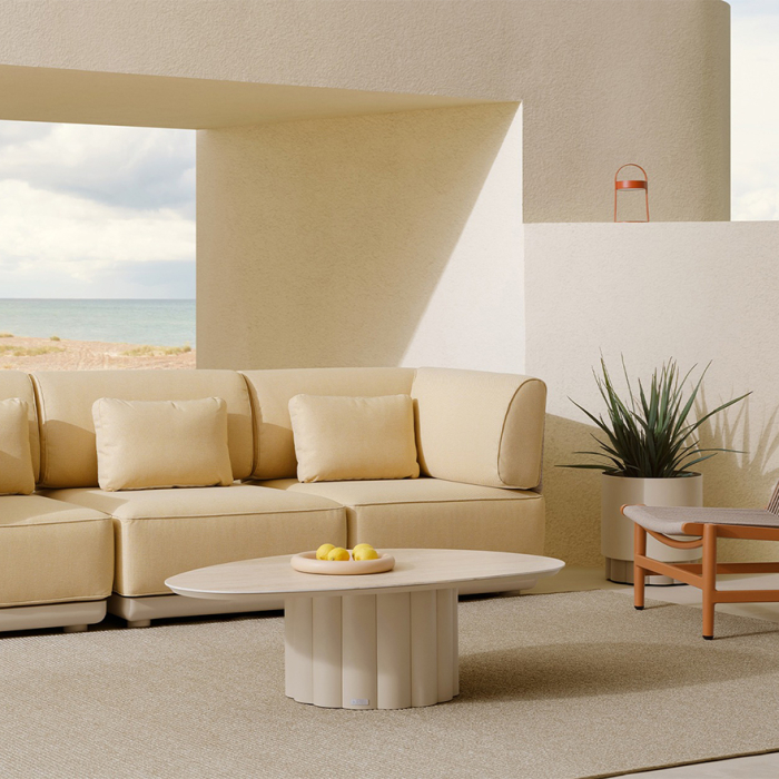 Lotus, Coffee Table, Sand