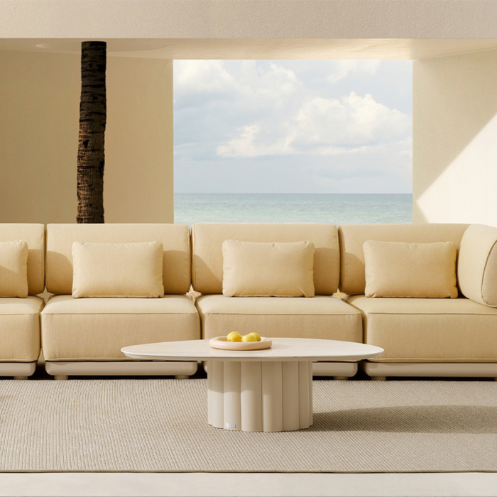 Lotus, Coffee Table, Sand