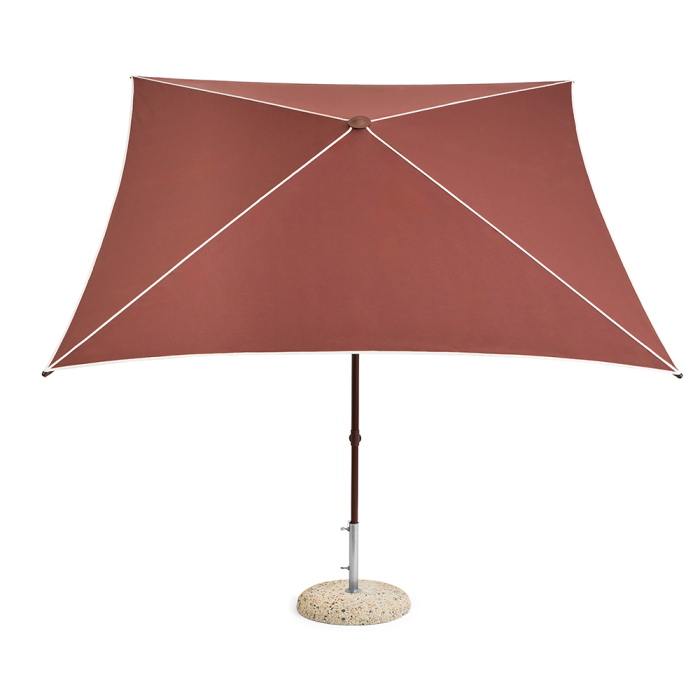 Terrazza, Square Parasol, Off-White-Burgundy