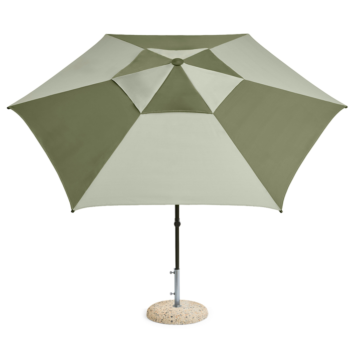 Terrazza, Hexagon Parasol, Green-Dark Green