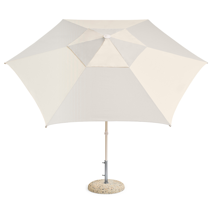 Terrazza, Hexagon Parasol, Off-White-Grey