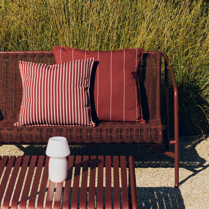 Terrazza, Cushion, Bold Stripe, Terracotta