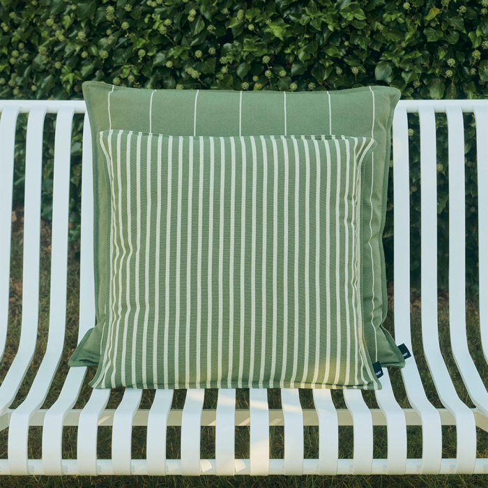 Terrazza, Cushion, Narrow Stripe, Olive