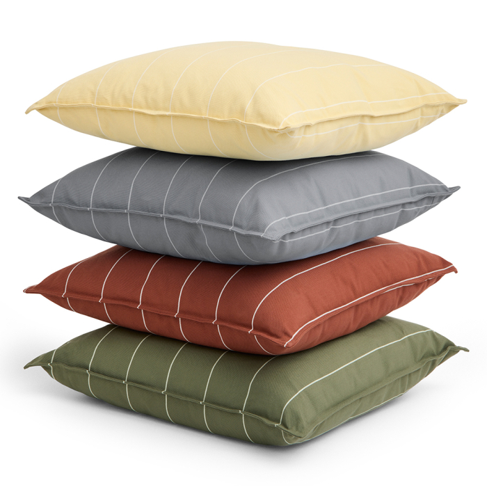 Terrazza, Cushion, Narrow Stripe, Olive