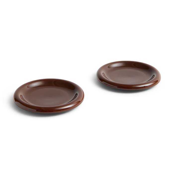 Barro, Small Plate, Set of 2, Burgundy, DIA18