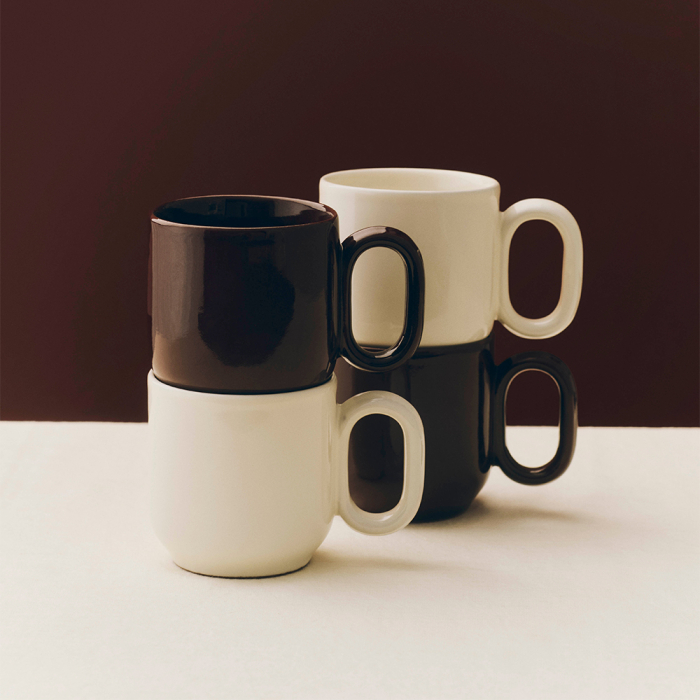 Barro, Cup, Set of 2, Burgundy