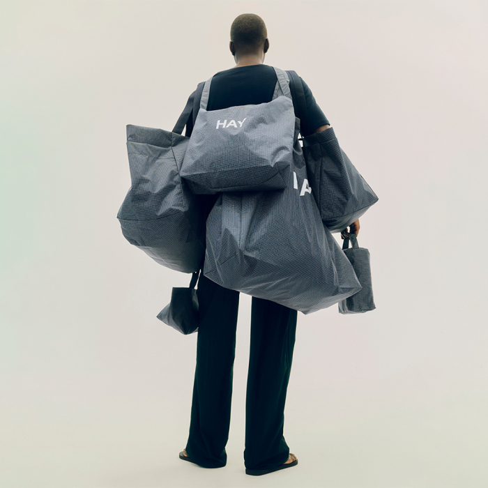 Grid, Wash Bag, Medium, Dark Blue