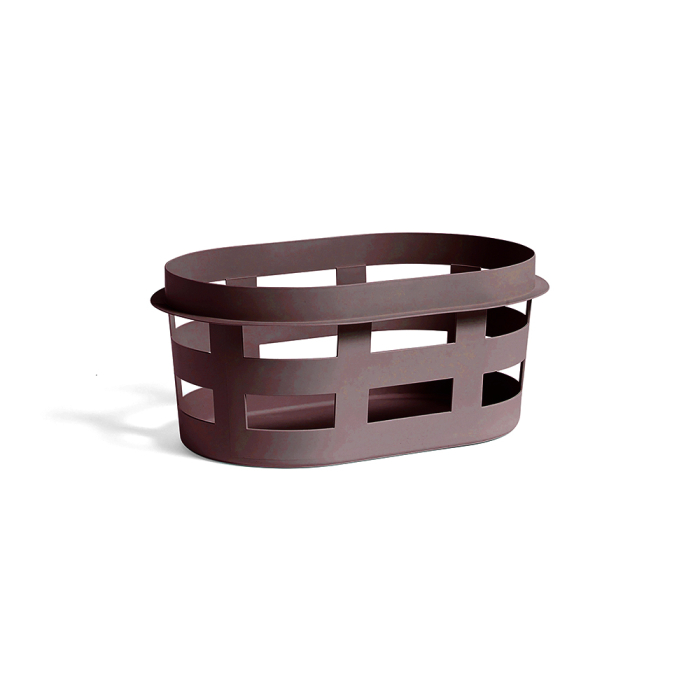 Basket, Recycled, Small, Bordeaux