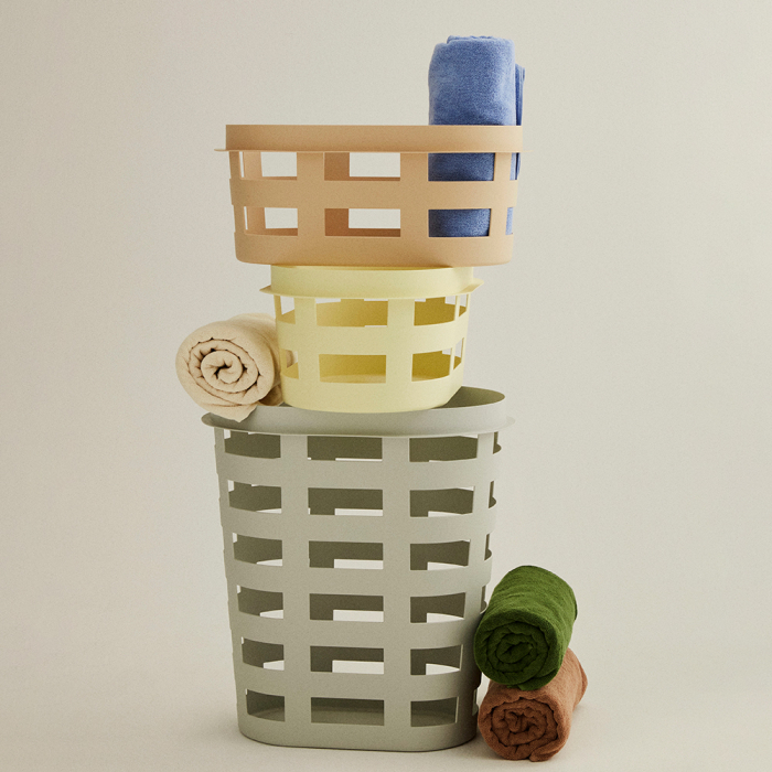 Basket, Recycled, Large, Bordeaux