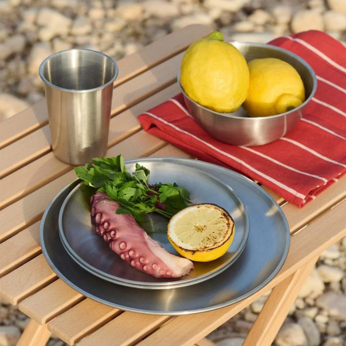 Outdoor Market, Steel Plate, Medium, Set of 2