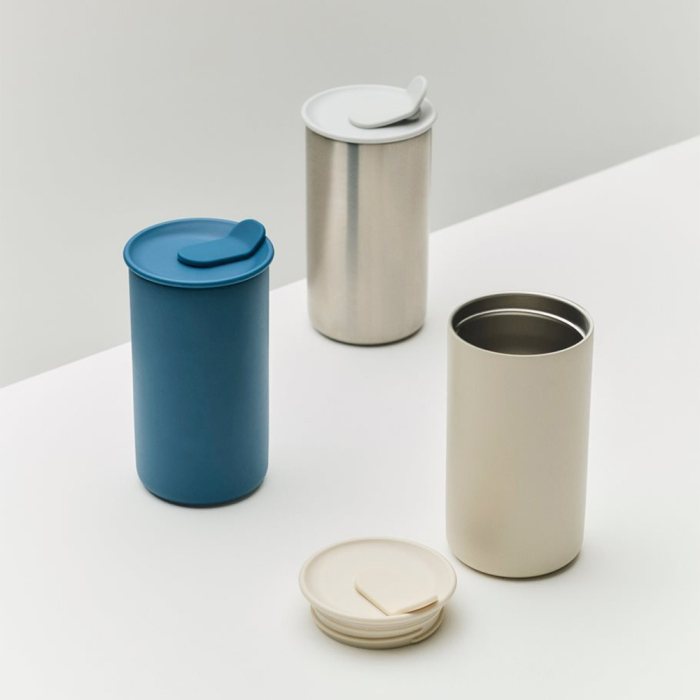 Outdoor Market, Thermo Mug, Grey