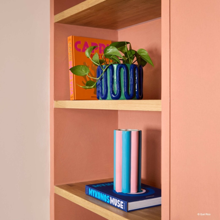 Estefania, Plant Pot, Amor Del Color, Blue