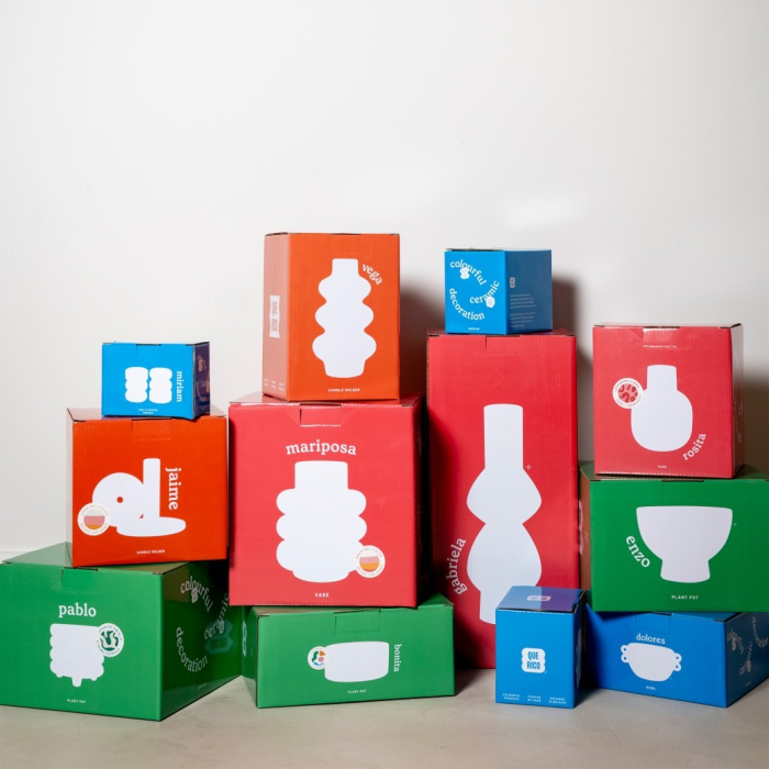 Estefania, Plant Pot, Amor Del Color, Blue