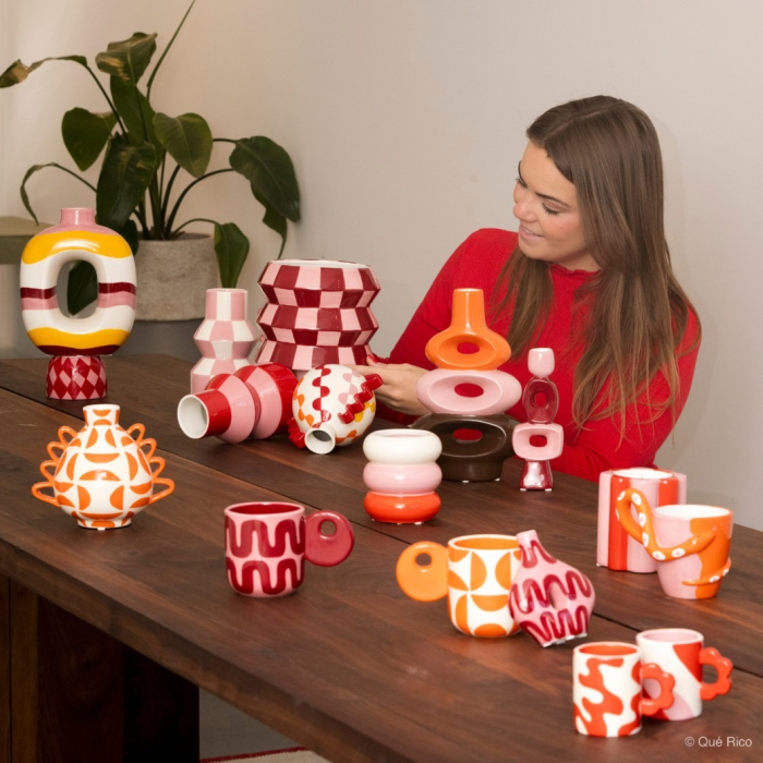 Teodora, Plant Pot, Crazy Squares