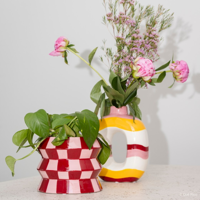 Teodora, Plant Pot, Crazy Squares