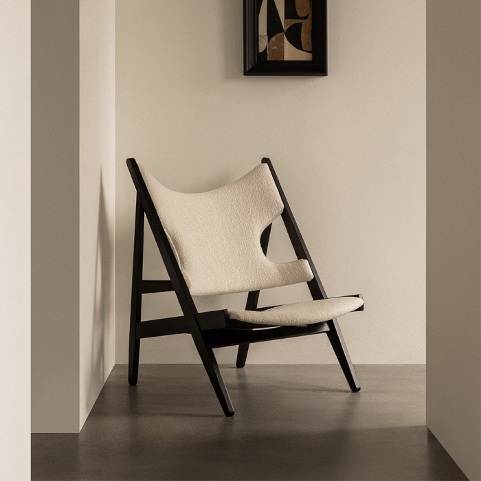 Knitting, Lounge Chair, Logan Flint-Dark Stained Oak