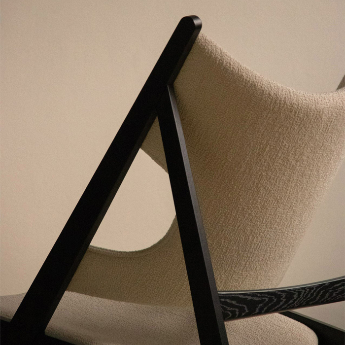 Knitting, Lounge Chair, Logan Flint-Dark Stained Oak
