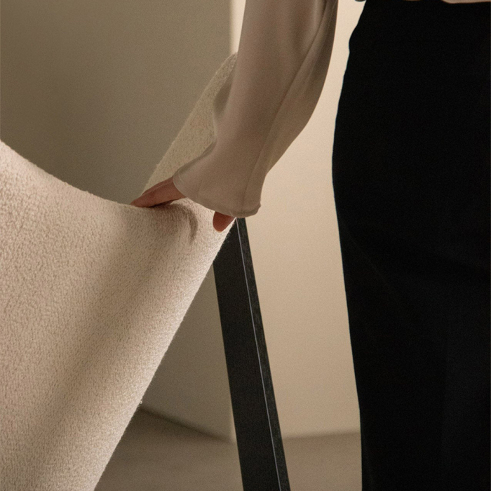 Knitting, Lounge Chair, Logan Flint-Dark Stained Oak