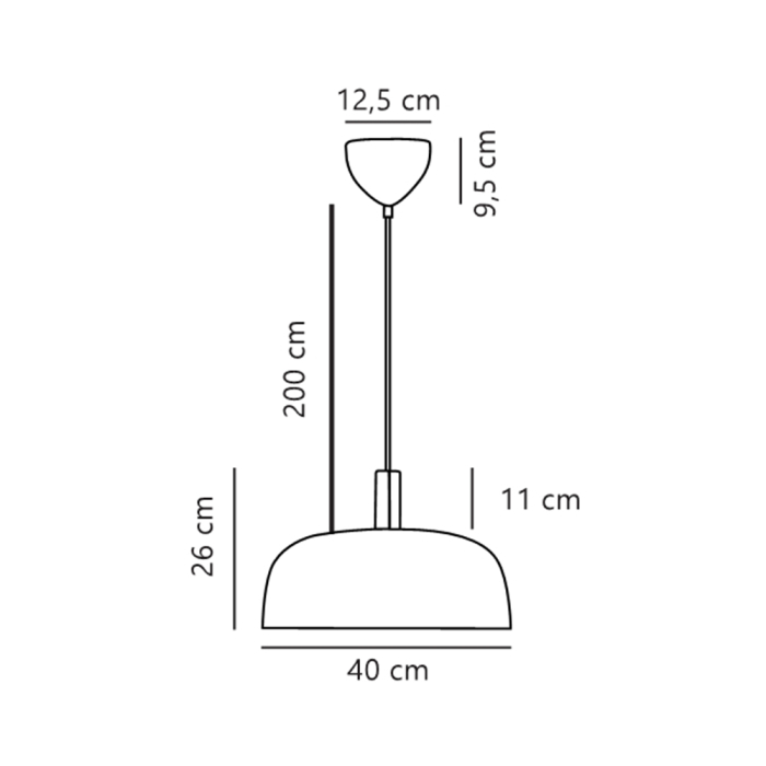 Sandro, Pendant Lamp, Light Brown