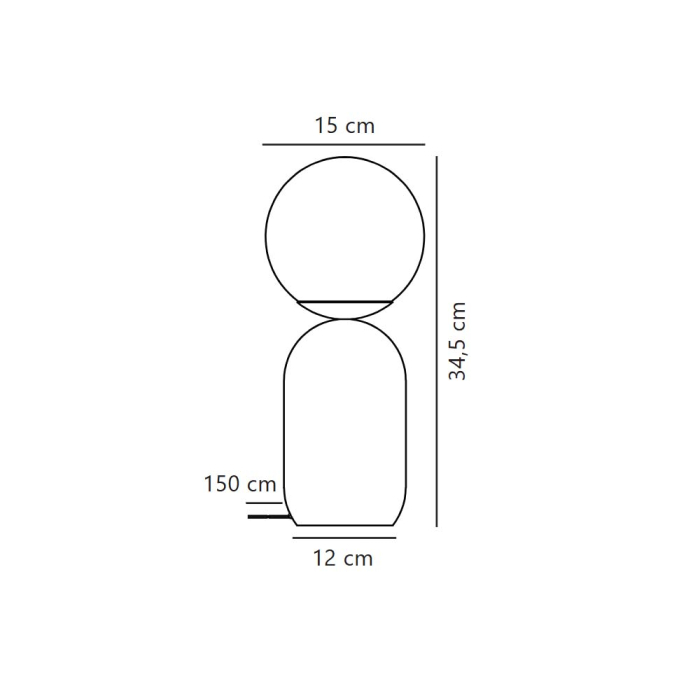 Notti, Table Lamp, Light Brown