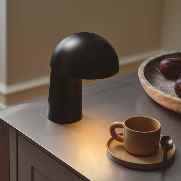 Faye, Portable Table Lamp, Black