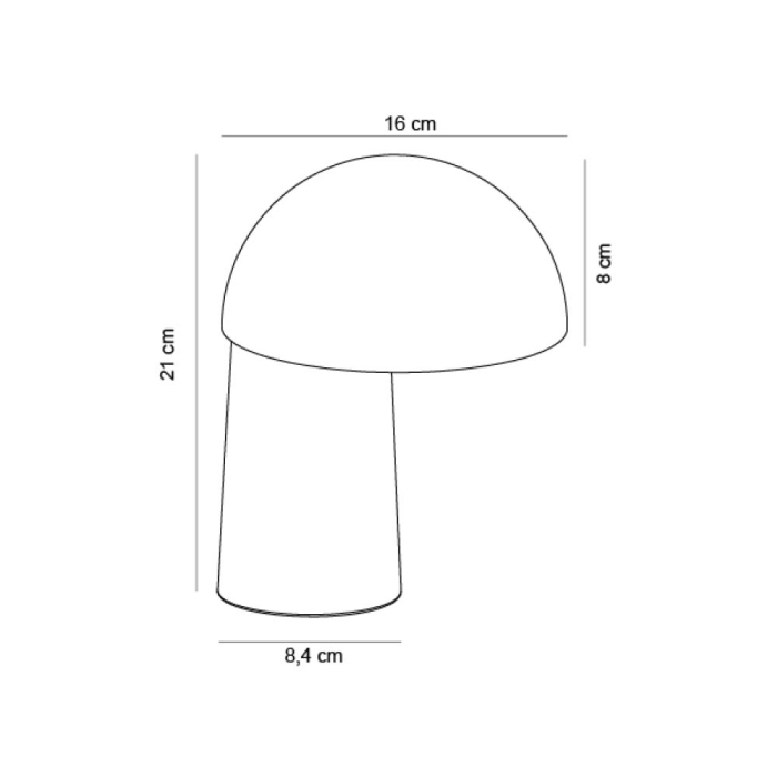 Faye, Portable Table Lamp, Black