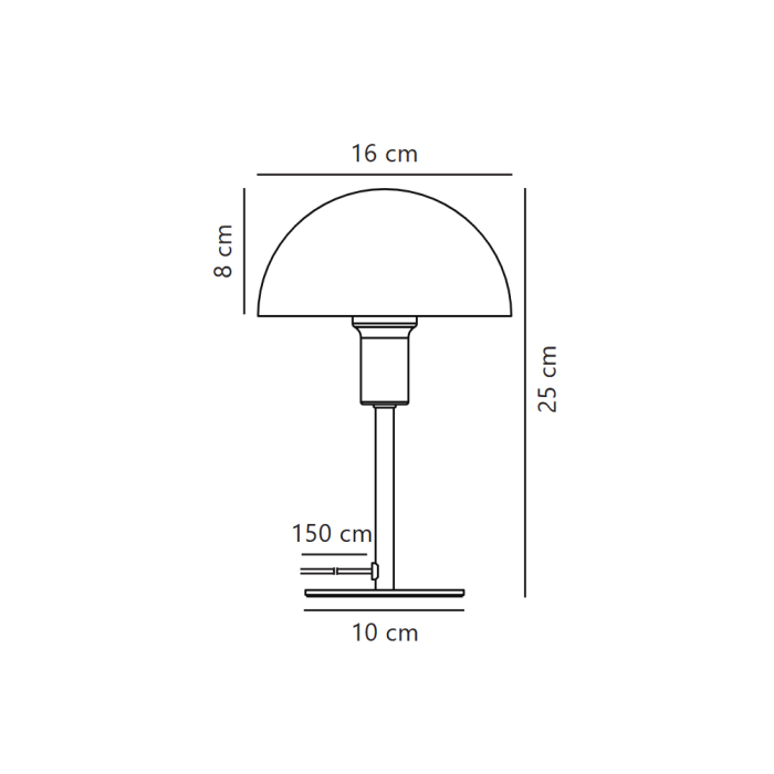 Ellen, Table Lamp, Mini, Bordeaux