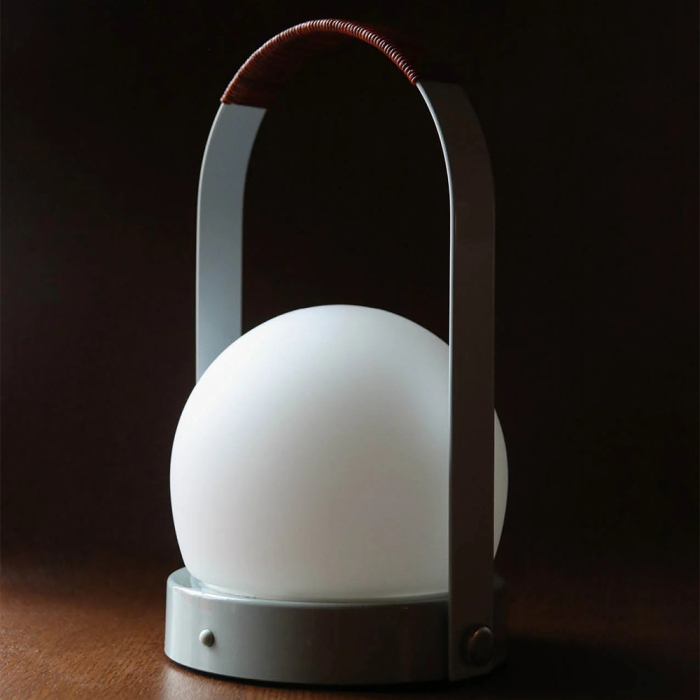 Carrie, Portable Table Lamp, Brushed Aluminium