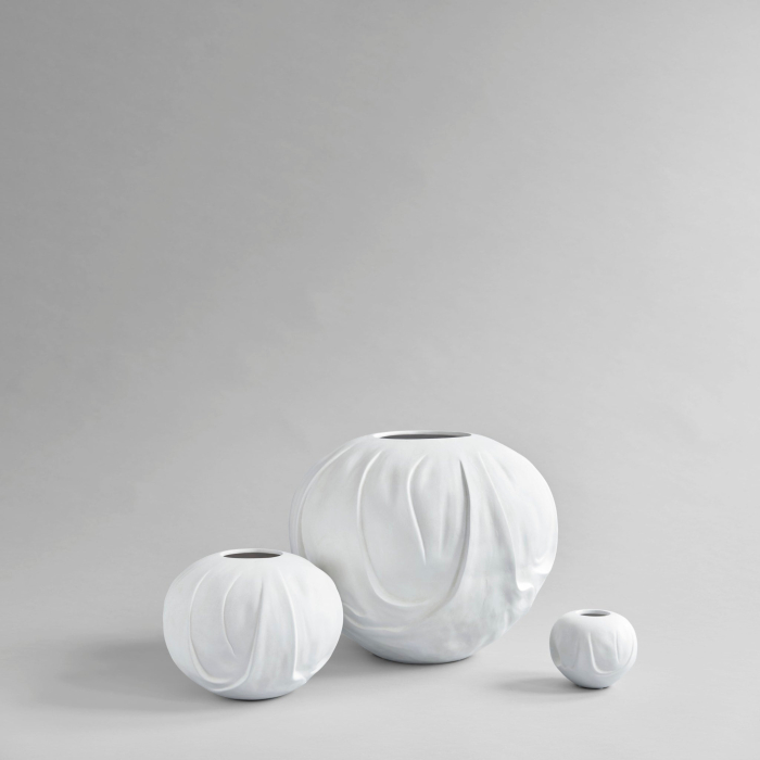 Orimono, Vase, Medio, Bone White