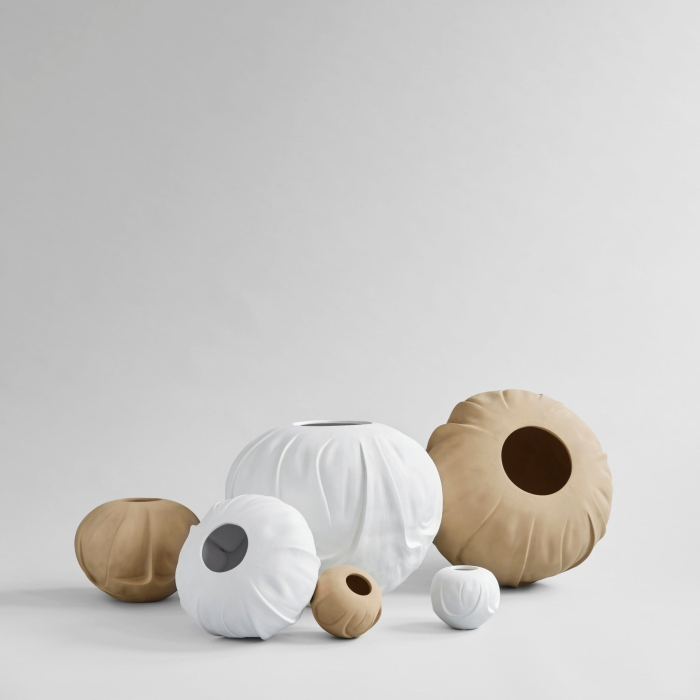 Orimono, Vase, Medio, Bone White