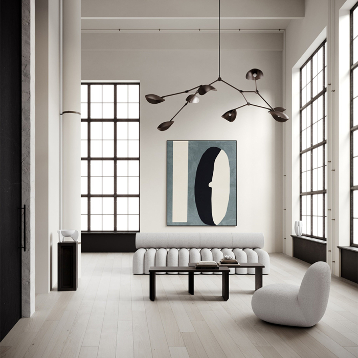 Stingray, Chandelier, Grande, Bronze