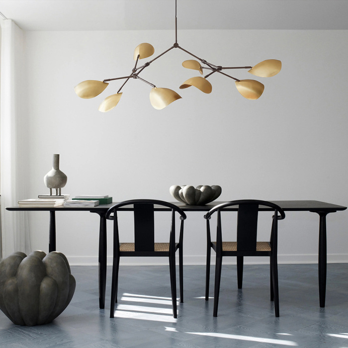 Stingray, Chandelier, Regular, Brass
