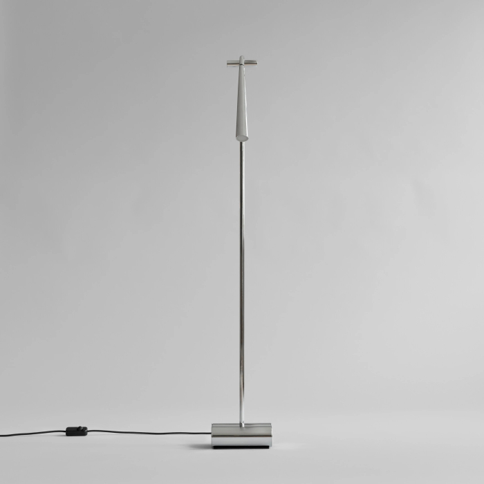 Snake, Floor Lamp, Chrome