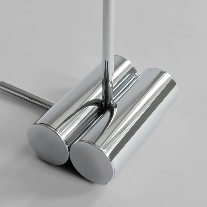 Snake, Floor Lamp, Chrome