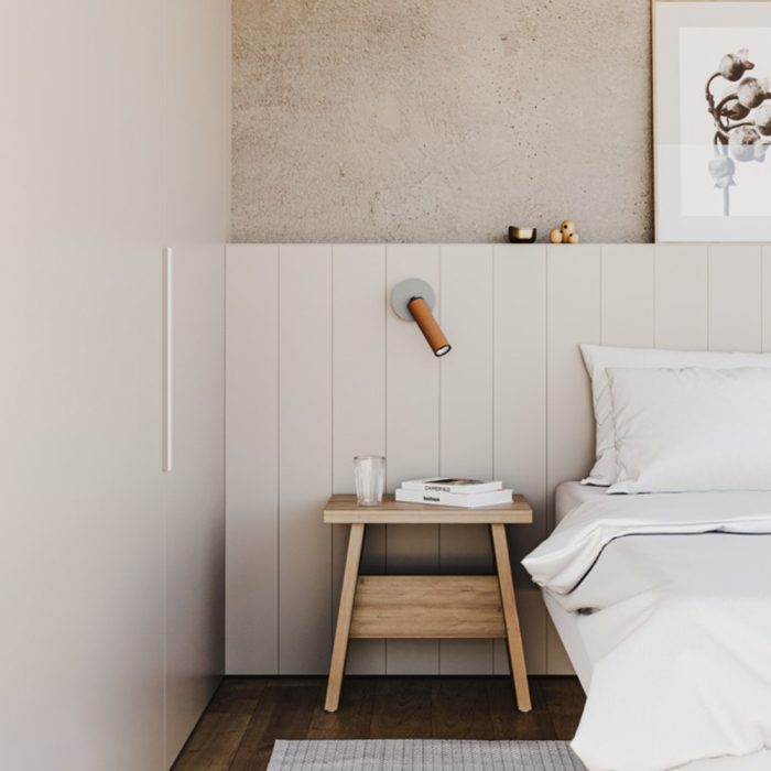 Tura, Wall Lamp, Matt Black-Orange