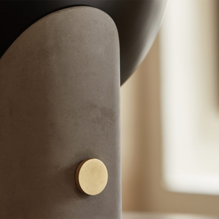 Lola, Table Lamp, Concrete-Black