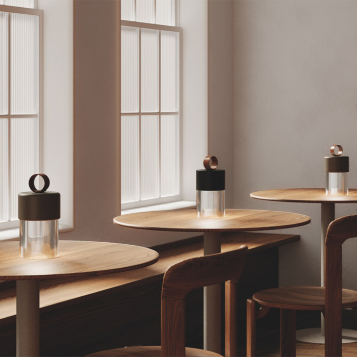 Bora, Portable Table Lamp, Matt Black