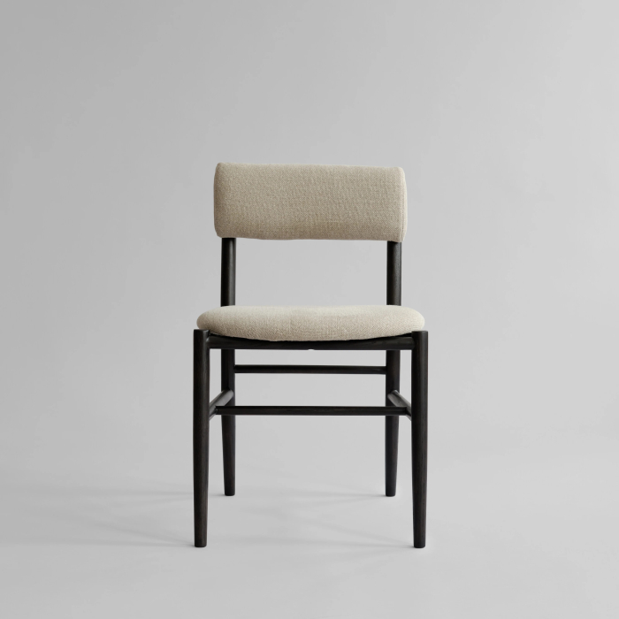 Nama, Dining Chair, Coffee Black-Linen