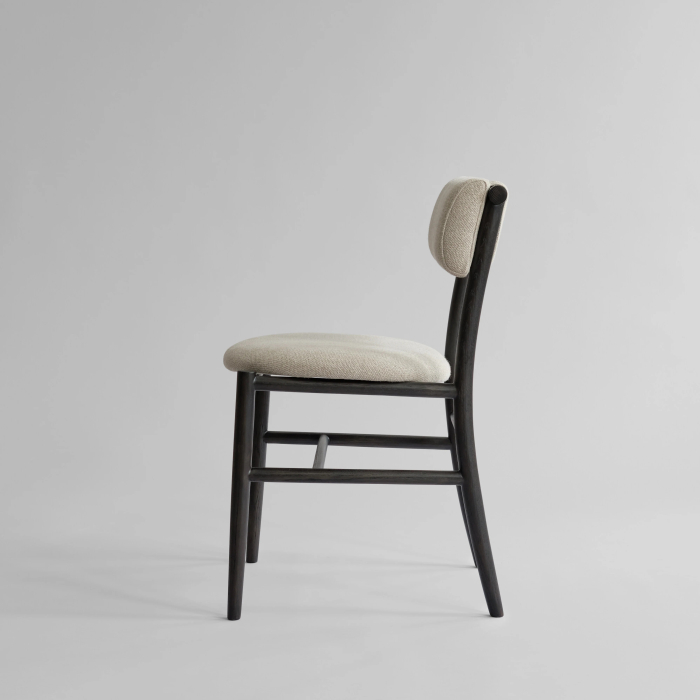 Nama, Dining Chair, Coffee Black-Linen
