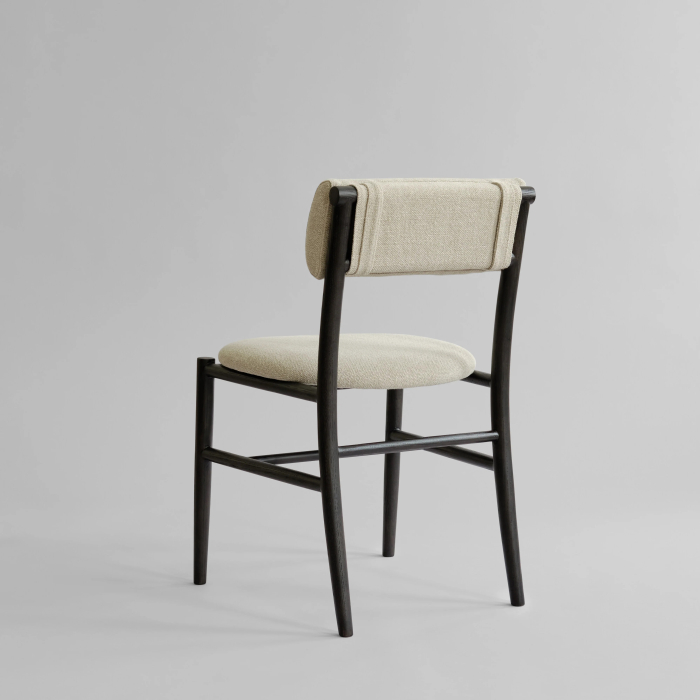 Nama, Dining Chair, Coffee Black-Linen